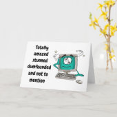 "55." GEBURTSTAG-KONFUSED COMPUTERkarte Karte (Gelbe Blume)