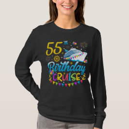 55. Geburtstag Kreuzfahrt B-Day Party Frauen Long T-Shirt