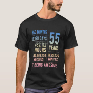 55. Geburtstag Männer Frauen Lustig 55 Jahre Alt T-Shirt