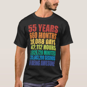 55. Geburtstag Männer und Frauen 55 Jahre alt sein T-Shirt