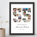 55. Geburtstag Nr. 55 Custom Foto Collage Poster<br><div class="desc">Feiern Sie den 55. Geburtstag mit diesem personalisierten 55 Foto Collage Poster. Dieses individuell gestaltbare Geschenk eignet sich auch für Hochzeitsfeiern. Es ist eine großartige Möglichkeit, wertvolle Erinnerungen aus Ihrer Hochzeit und Ihrem verheirateten Leben zu zeigen. Das Poster enthält eine Collage von Fotos, die diese besonderen Momente erfassen, und kann...</div>