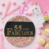 55. Geburtstag Pappteller (Party)