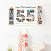 55. Geburtstag Party Nummer 55 FotoCollage Banner (Insitu)