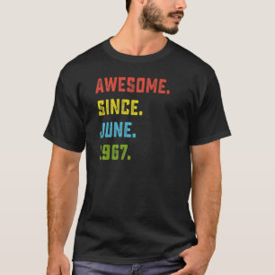 55. Geburtstag Phantastisch seit Juni 1967 55 Jahr T-Shirt