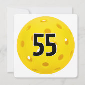 55. Geburtstag Pickleball-Party Einladung (Vorderseite)