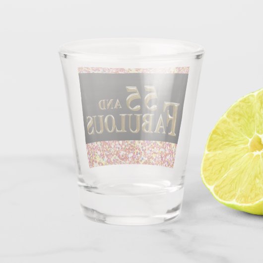 55. Geburtstag Schnapsglas (Rückseite)