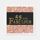 55. Geburtstag Serviette (Vorderseite)