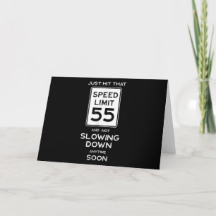 55. Geburtstag Tempolimitschild Auto Mechaniker Au Einladung