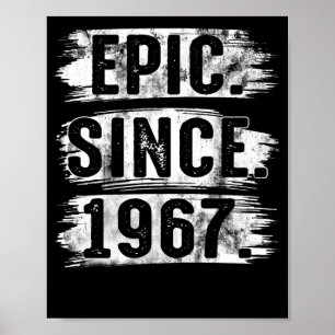 55. Geburtstag Vintag Epic Seit 1967 55 Jahre alt Poster