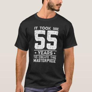 55. Geburtstag Vintag gestört für 55 b Tag 1 T-Shirt