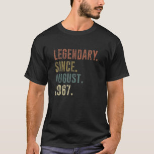 55. Geburtstag Vintager Legendär Seit August 1967 T-Shirt