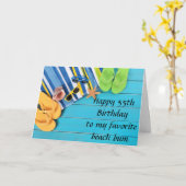 **55. GEBURTSTAG** WÜNSCHT SICH FÜR MEIN LIEBLINGS KARTE (Gelbe Blume)