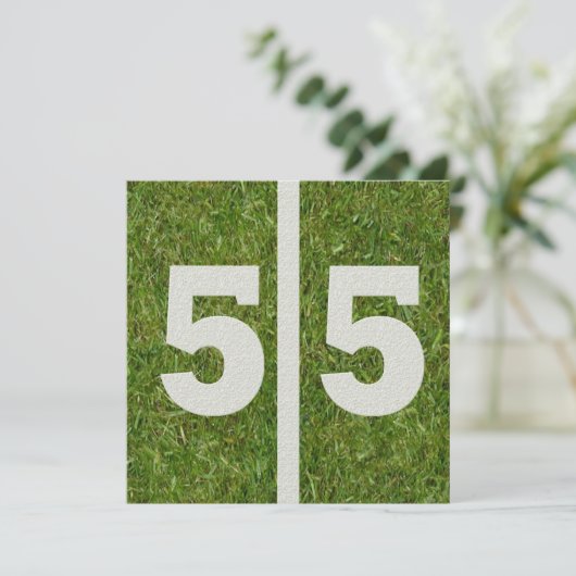 55. Geburtstags-Einladung Einladung (Stehend Vorderseite)