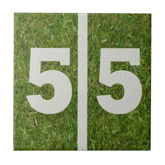 55. Geburtstags-Fußball-kundengerechte Fliese (Vorderseite)