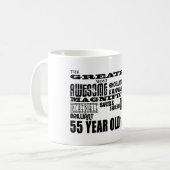 55. Geburtstags-Party-bestste fünfzig Kaffeetasse (Vorderseite Links)