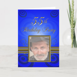 55. Geburtstags-Party Einladung
