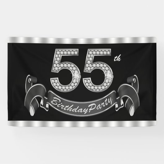 55. Geburtstagsfeier Banner (Horizontal)