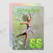 55. Geburtstagsfeier Einladung (Vorne/Hinten)