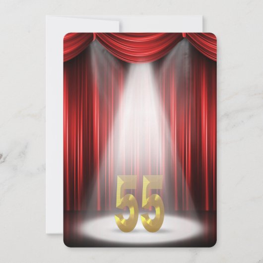 55. Geburtstagsfeier Einladung (Vorderseite)