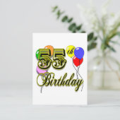 55. Geburtstagsfeier Postkarte (Stehend Vorderseite)