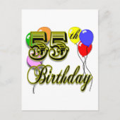 55. Geburtstagsfeier Postkarte (Vorderseite)