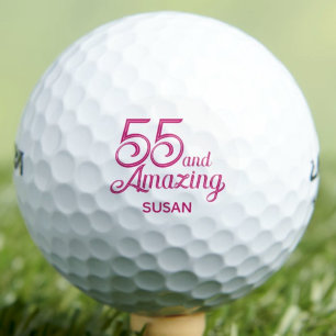55. Geburtstagsgeschenk für Mama Rosa Elegantes In Golfball