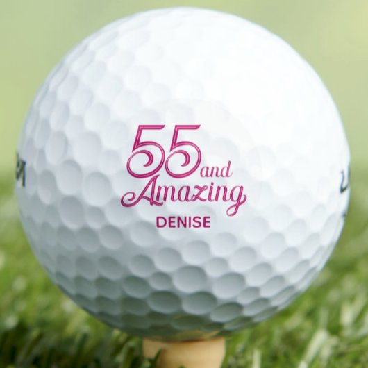 55. Geburtstagsgeschenk Lustig Rosa Benutzername Golfball