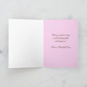 55. Geburtstagskarte Kuchen in Rosa Karte (Innenseite)