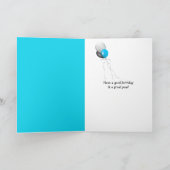 55. Geburtstagsnotiz zum Büroklammer Karte (Innenseite)