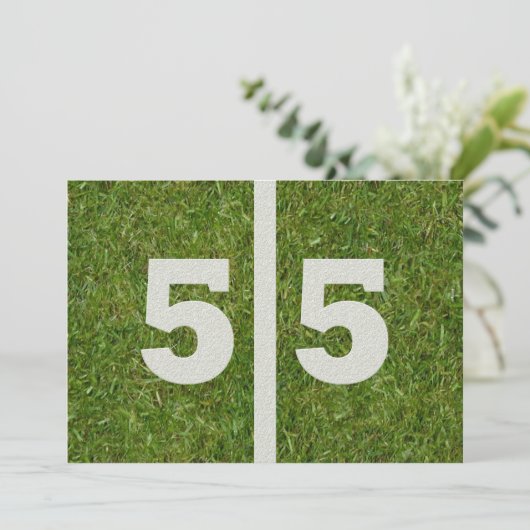 55. Geburtstagsparty! Einladung (Stehend Vorderseite)