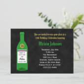 55. Geburtstagsparty Einladung Chalkboard (Stehend Vorderseite)