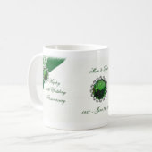 55. Hochzeits-Jahrestags-Tasse Kaffeetasse (Vorderseite Links)