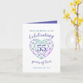 55. Hochzeitstag 55 Jahre Liebe-Karte Karte (Gelbe Blume)