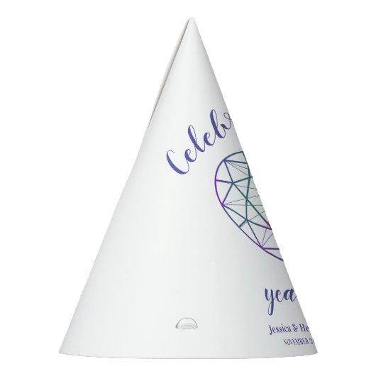 55. Hochzeitstag Alexandrite Party Hüte Partyhütchen (Links)