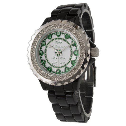 55. Hochzeitstag Armbanduhr (Schrägansicht)