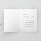 55. Hochzeitstag-Einladungs-Karte - Champag Einladung (Innenseite)