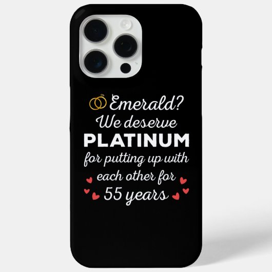 55. Hochzeitstag I - Emerald Funny Couple Case-Mate iPhone Hülle (Rückseite)