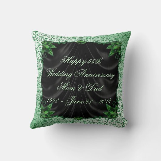 55. Hochzeitstag Kissen (Rückseite)