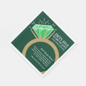 55. Hochzeitstag Party Spaß Fakten Napkins Serviette (Ecke)