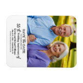 55. Hochzeitstag Save-the-Date-Foto Magnet (Horizontal)