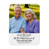 55. Hochzeitstag Save-the-Date-Foto Magnet (Vertikal)