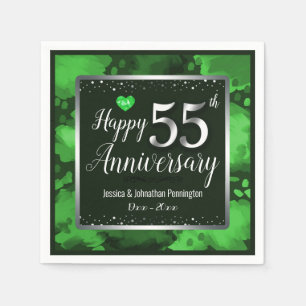 55. Hochzeitstag Serviette