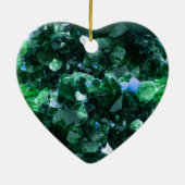 55. Hochzeitstag Smarald Keramik Ornament (Hinten)