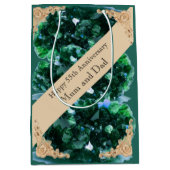 55. Hochzeitstag Smarald Mittlere Geschenktüte (Vorderseite)