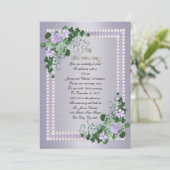 55. Hochzeitstag Verlängerung Lavender Einladung (Stehend Vorderseite)