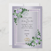 55. Hochzeitstag Verlängerung Lavender Einladung (Rückseite)
