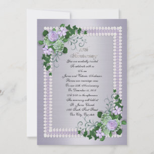 55. Hochzeitstag Verlängerung Lavender Einladung