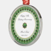 55. Hochzeitstag-Verzierung Ornament Aus Metall (Links)