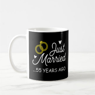 55. Hochzeitstag vor nur 55 Jahren verheiratet Kaffeetasse