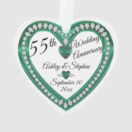 55. Hochzeitstagalexandrite-Diamant Ornament (Rückseite)